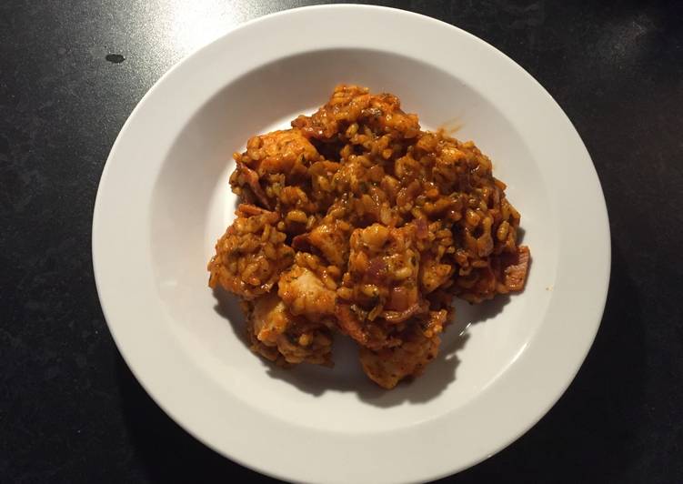 Recipe of Homemade Monkfish and Bacon Risotto