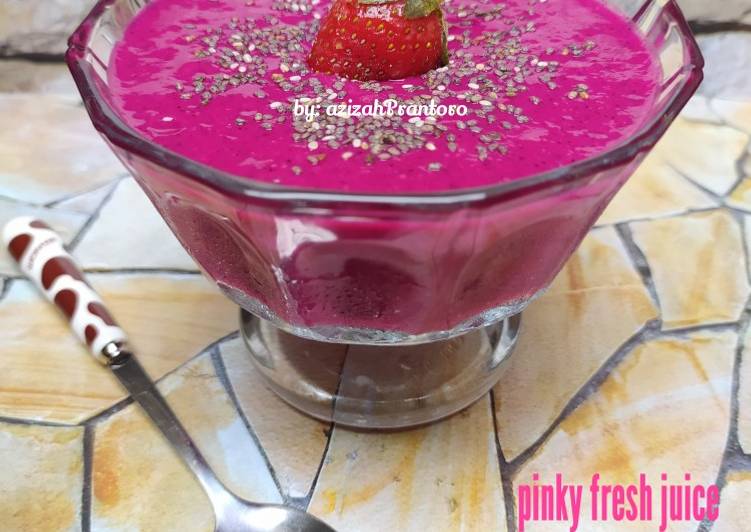 Resep Pinky fresh juice, Bisa Manjain Lidah
