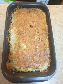 Una foto de Pastel de calabacín gratinado