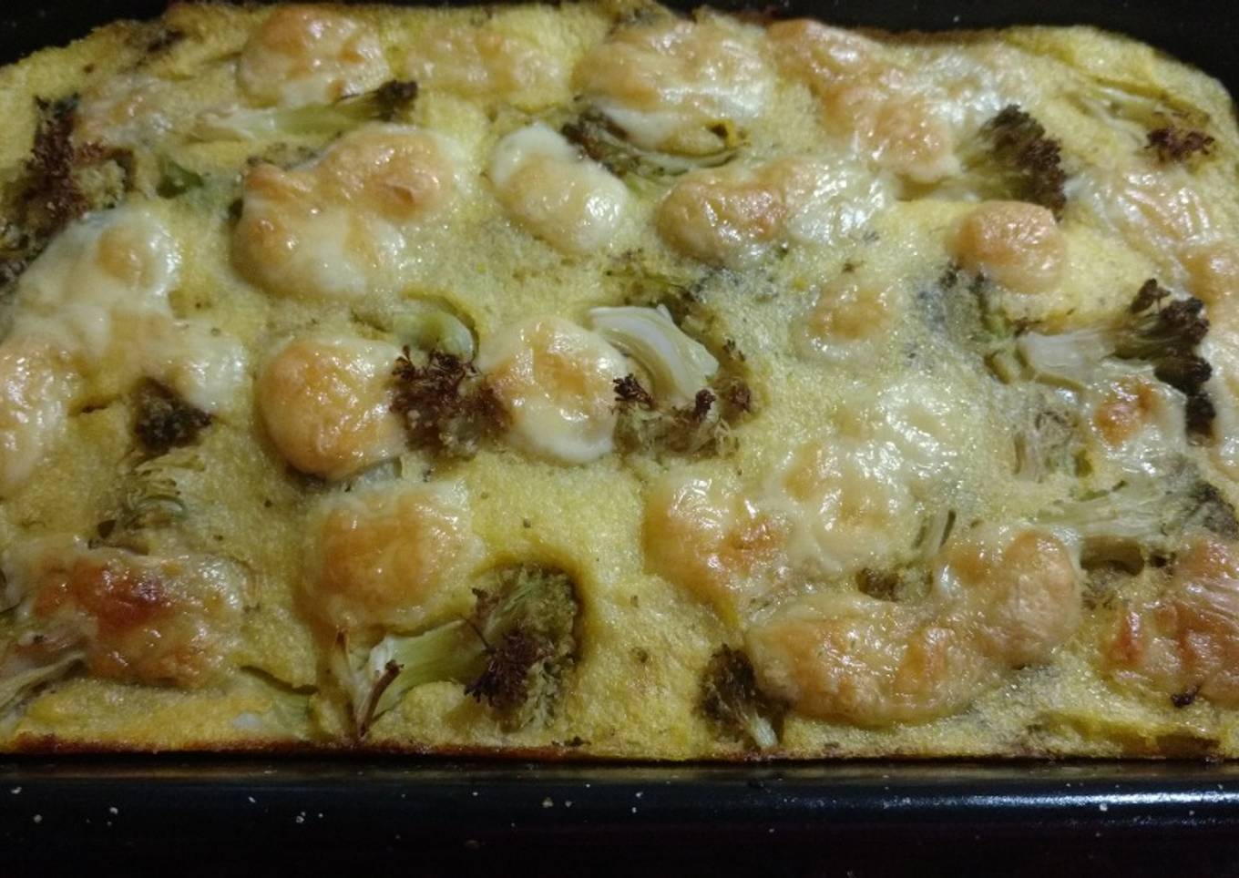 Pastel de polenta y brócoli