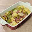 Guarnición de patatas aromatizadas al Jerez