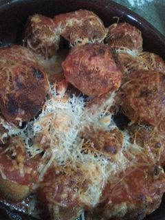 Una foto de Albóndigas rellenas de queso