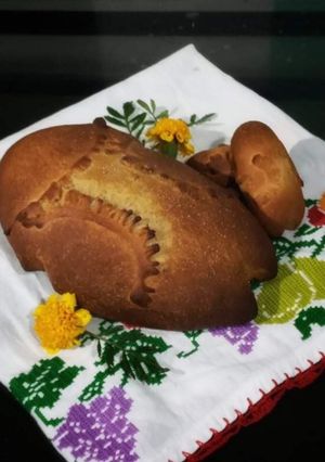 Una foto de Pan de muerto tradicional de Santa María, Sola de Vega, Oaxaca. 🤩😋