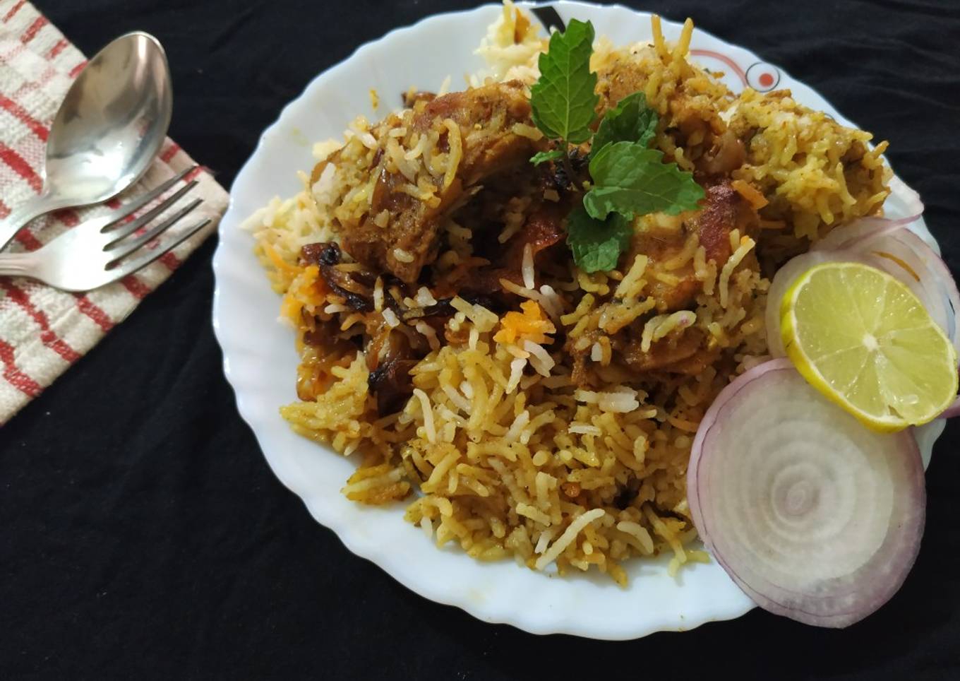 Hyderabadi Chicken Dum Biryani