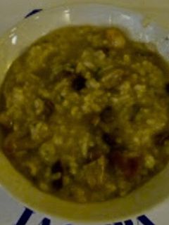 Una foto de Risotto de setas y gambas
