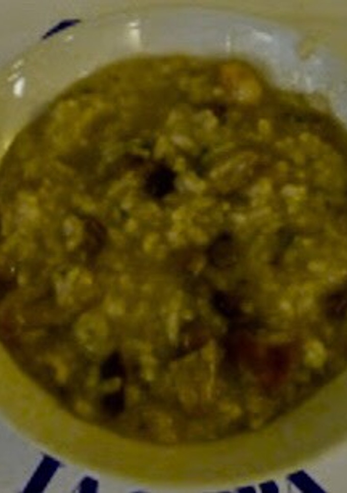 Una foto de Risotto de setas y gambas