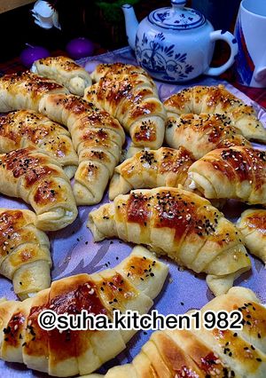 صورة لوصفة الكرواسون بالجبنة النابلسية