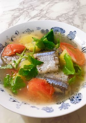 Hình của món Cá thu nhật nấu canh ngót(canh mẵn).