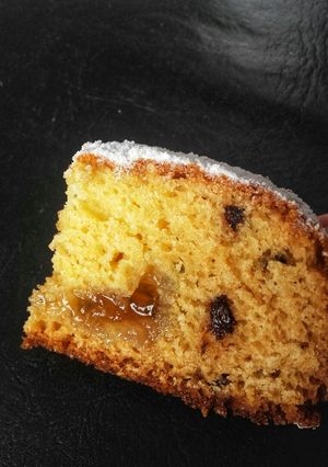 Una foto de Torta de mermelada de naranja