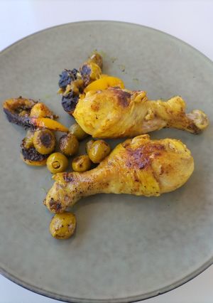 Una foto de Tajín de pollo