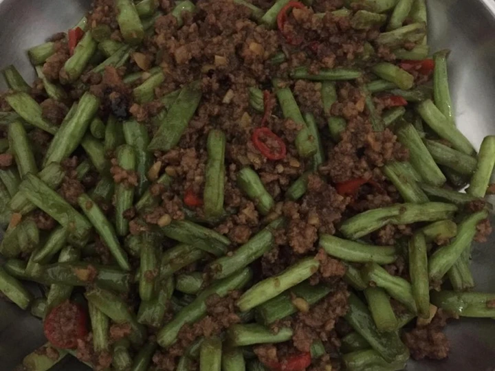 Cara Gampang Menyiapkan Resep  Tumis Buncis Daging Cincang yang Lezat Sekali, Enak Banget