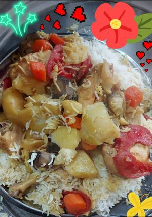 صورة لوصفة مقلوبه 🍽
