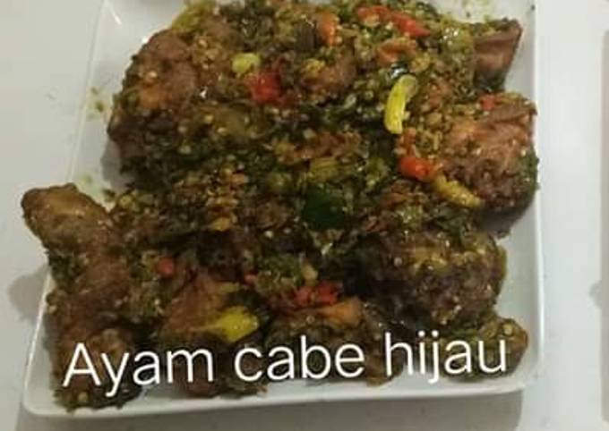 Ayam cabe hijau