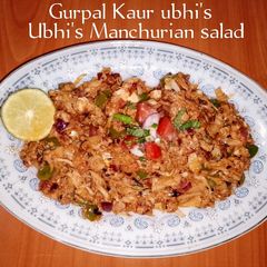 Ubhi's Manchurian salad 🥗 A picture of Ubhi's Manchurian salad 🥗.