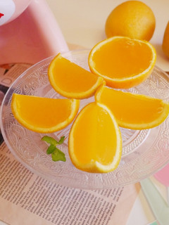 超簡單「柳橙寒天凍」酸甜滑嫩又可愛！！ 的食譜成品照片
