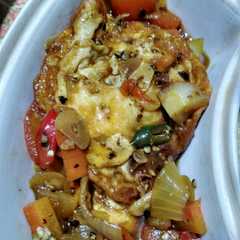 A picture of Telor Ceplok Tumis Lada Hitam.