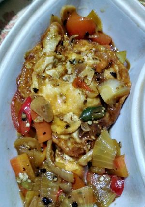 Foto resep Telor Ceplok Tumis Lada Hitam