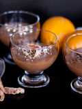 Mouse de chocolate y naranja