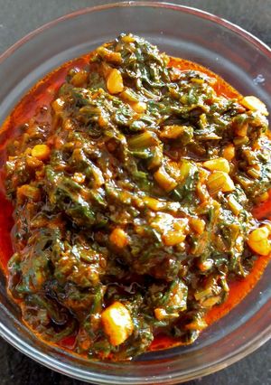 A picture of Lahsuni Palak.