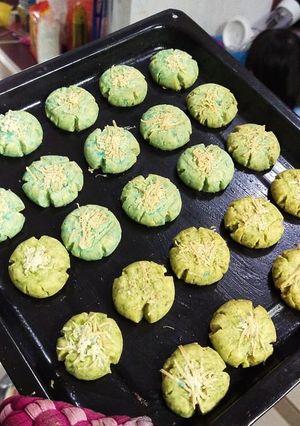 Foto resep Kueh Greentea and blue barleymint