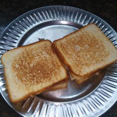 A picture of Omelette cheese sandwich.