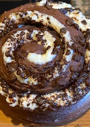 O poză a rețetei Melcișori Rudy umpluți cu crema de brânza și ciocolată neagră 😋.
