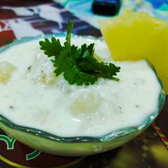 A picture of Pineapple raita.