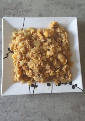 A picture of Egg fried Rice.