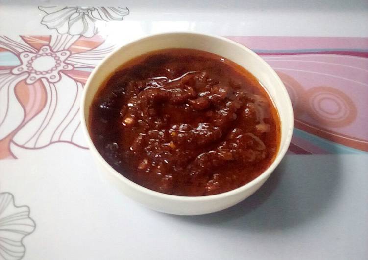 Steps to Prepare Favorite Sweet Chilli Pepper Sauce