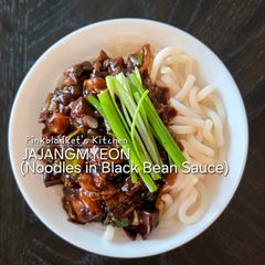 Jajangmyeon (Noodles in Black Bean Sauce) 🍜 A picture of Jajangmyeon (Noodles in Black Bean Sauce) 🍜.