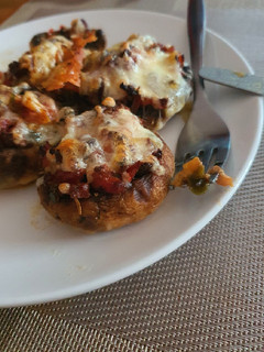 Una foto de Champiñones rellenos
