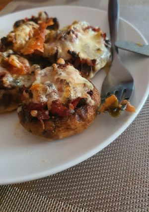 Una foto de Champiñones rellenos