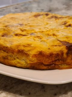 Una foto de Tortilla de patata y calabacín al horno