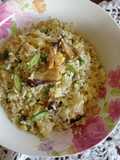 Nasi goreng shiitake- pete (menu vegetarian)