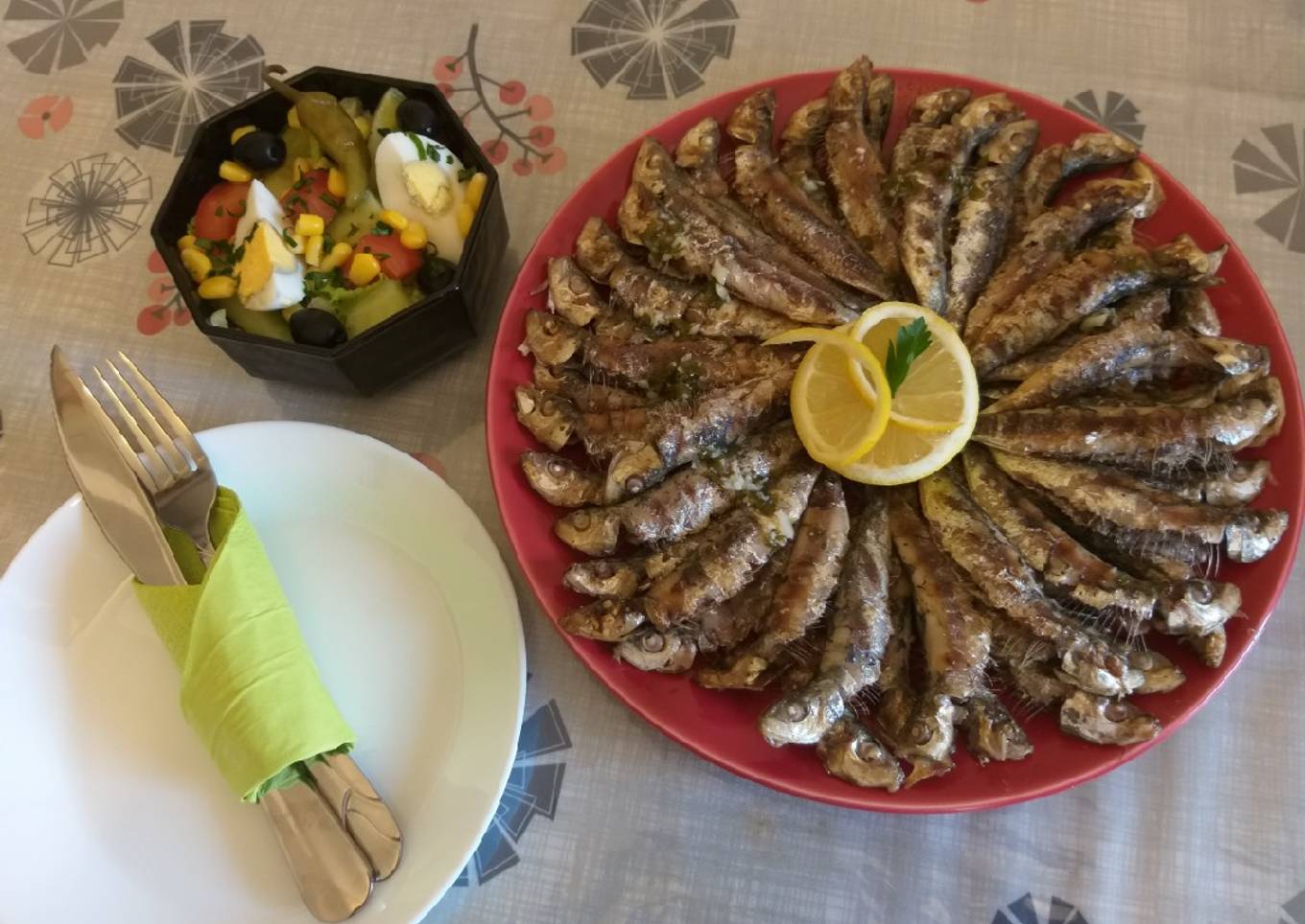 Sardines grillées à la Marseillaise#recette facile