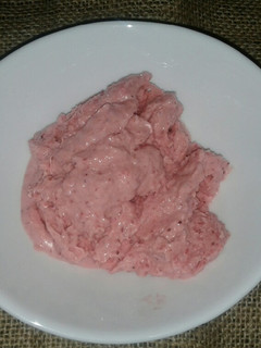 Una foto de Helado de frutillas