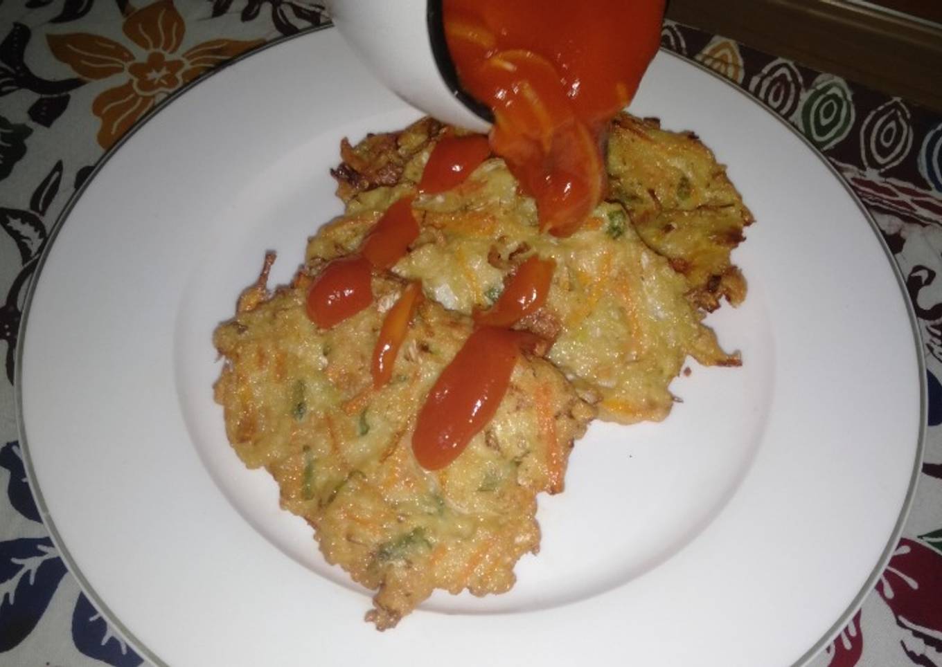 Fu Yung hai ayam & saos asam manis