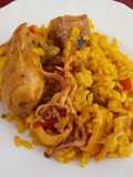 Chicken and Squid Paella