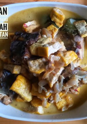 Foto resep Ikan asap,tahu kuah santan