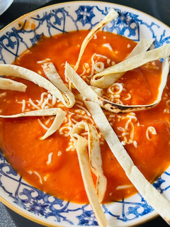 Una foto de Sopa Azteca (sin pollo)