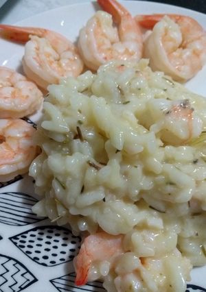 Foto de Risoto de camarão com laranja e limão siciliano