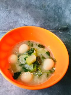 Foto resep Bobor Bayam Labu Siam Telur Puyuh