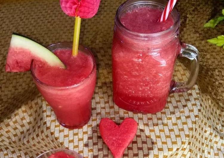 Steps to Prepare Any-night-of-the-week Watermelon juice