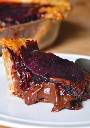 A picture of Cherry & Chocolate Tart.