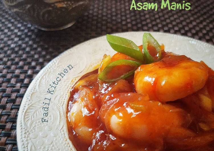 Udang Saos Asam Manis Praktis