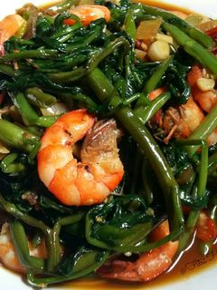 Foto resep Tumis Kangkung Udang