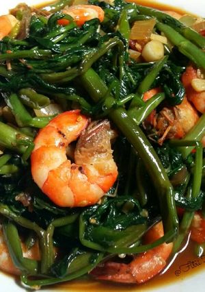 Foto resep Tumis Kangkung Udang