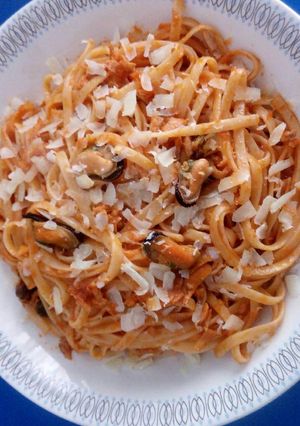 Una foto de Tallarines escabechados 🍝