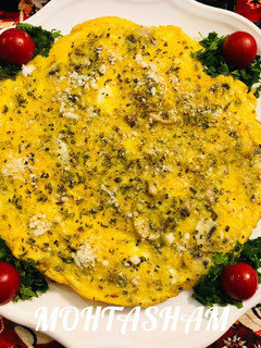عکسی از دستور املت قارچ (Mushroom omelette)