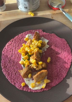 Une photo de Tortilla de betteraves